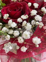 bouquet of red roses