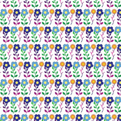seamless pattern with flowers