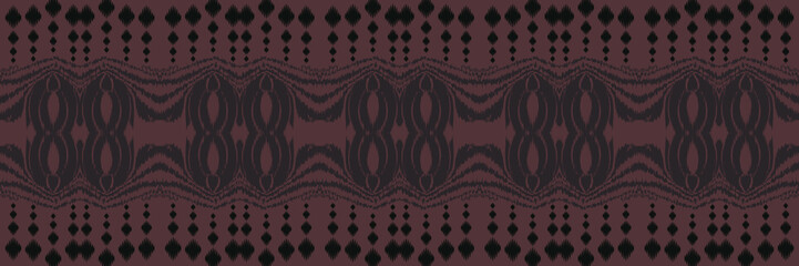Ethnic ikat frame batik textile seamless pattern digital vector design for Print saree Kurti Borneo Fabric border brush symbols swatches stylish