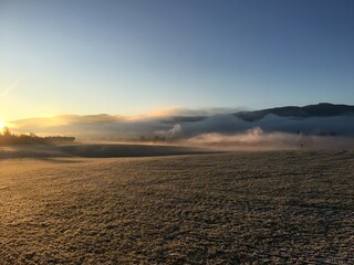 Frostiger Wintermorgen