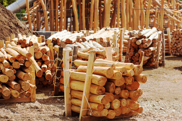 Robinia Wood for Construction Modern Durable Wooden Eco Friendly Climbing Nets Playground