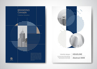 Template vector design for Brochure, AnnualReport, Magazine, Poster, Corporate Presentation, Portfolio, Flyer, infographic, layout modern with color size A4, Front and back, Easy to use.