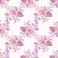 Seamless flower repeat pattern design background. Perfect for modern wallpaper, fabric, home decor, and wrapping projects.