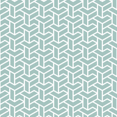Seamless geometric background for your designs. Modern light blue and white vector ornament. Geometric abstract pattern