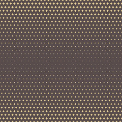 Seamless geometric vector pattern. Modern ornament with stars. Geometric abstract brown and yellow background