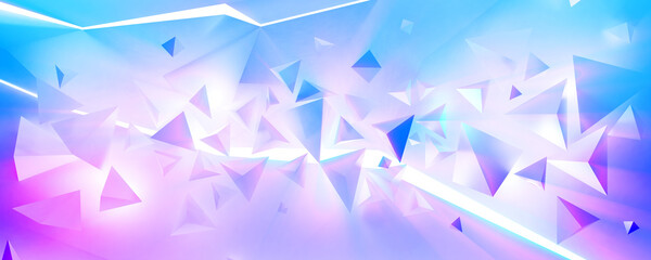 abstract blue triangles background