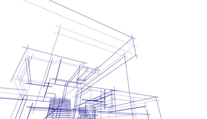 abstract sketch of a building