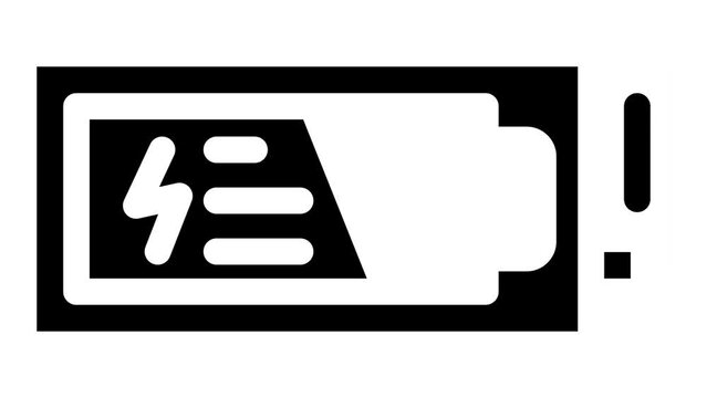 uninterruptible power supply glyph icon animation
