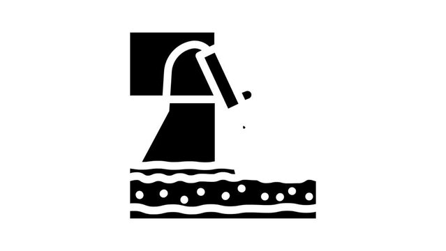 hydrafacial beauty procedure glyph icon animation