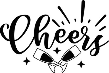 happy new year svg design