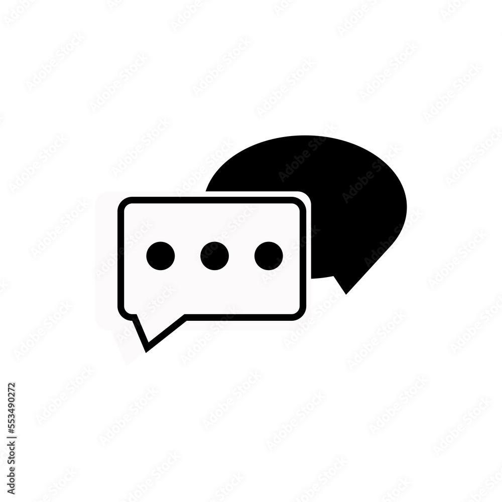Poster message chat icon. sms mail symbol template for graphic and web design collection logo vector illust
