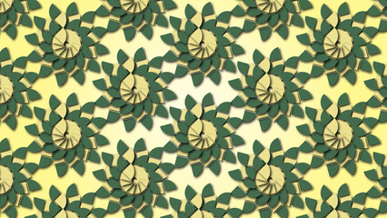Edelweiss flower colored, Retro, Seamless, Pattern, geometric, background, to be used as decoration element texture (geometric, squared, backdrop, shapes, repeated, to create unity and consistency)