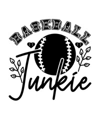 baseball junkie svg