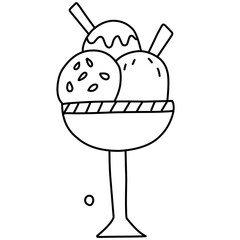 Doodle Ice Cream Vector