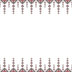 Black and red line drawings, art, design, square pattern for use as background, white background.