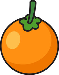 cartoon orange outline character