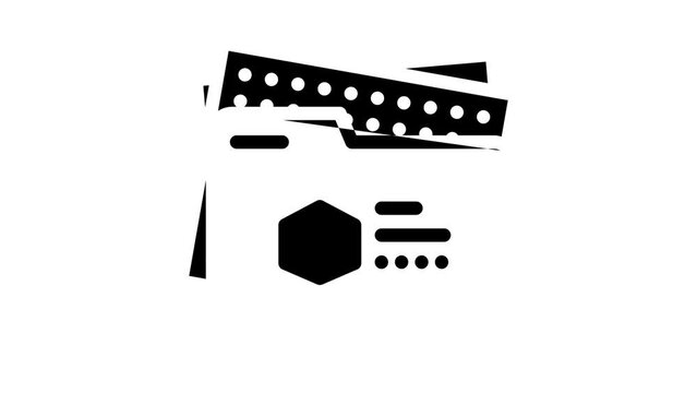 project folder glyph icon animation