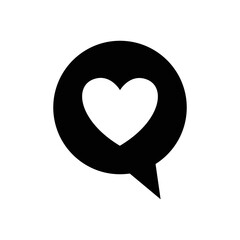 heart icon vector design template in white background