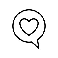 heart icon vector design template in white background