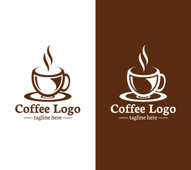 Coffee logo design, Vector illustration.