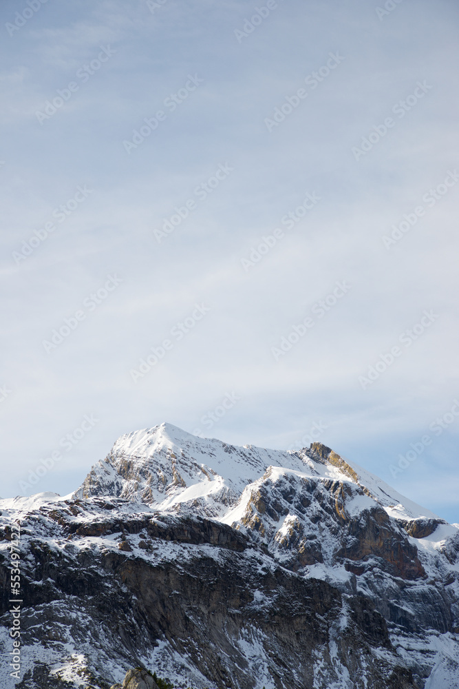 Poster Snowy peaks in the Pyrenees