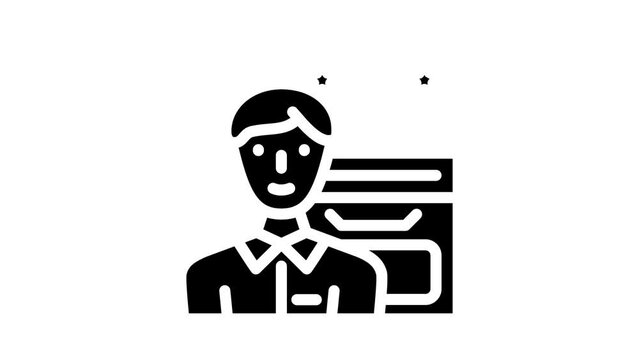 pat testing portable appliance testing glyph icon animation