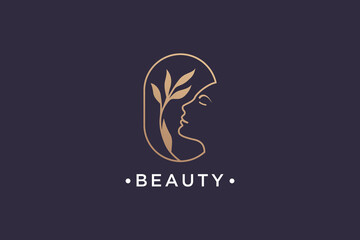 natural beauty logo design collection for salon, spa and cosmetic