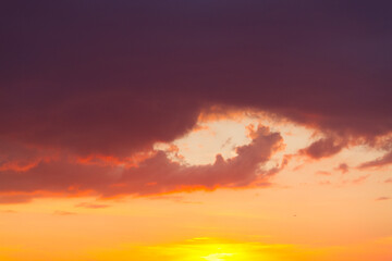 Beautiful sunset cloud