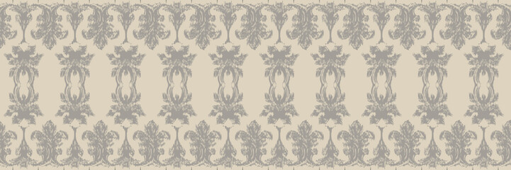 Ikat fabric tribal African Seamless Pattern. Ethnic Geometric Batik Ikkat Digital vector textile Design for Prints Fabric saree Mughal brush symbol Swaths texture Kurti Kurtis Kurtas