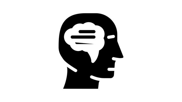 opinion testimonial glyph icon animation