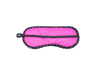 Sleep mask and lavender products for healthy sleep on textile background. Healthy night sleep concept