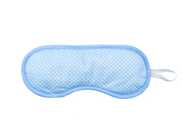 Sleep mask and lavender products for healthy sleep on textile background. Healthy night sleep concept