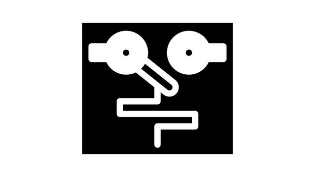 temperature switches mechanism glyph icon animation