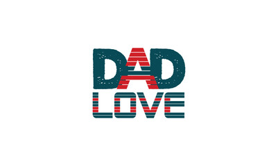 Father love design typography