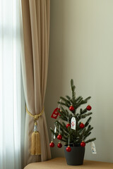 christmas tree and decorations , christmas tree with gifts , christmas background with christmas tree