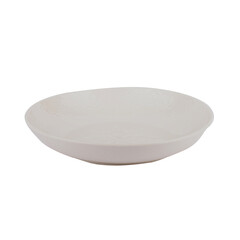 white ceramic plate isolated on white background.