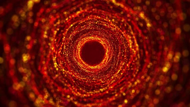 Abstract particle red loop background