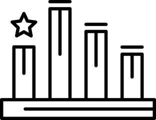 Unique Rank Vector Icon