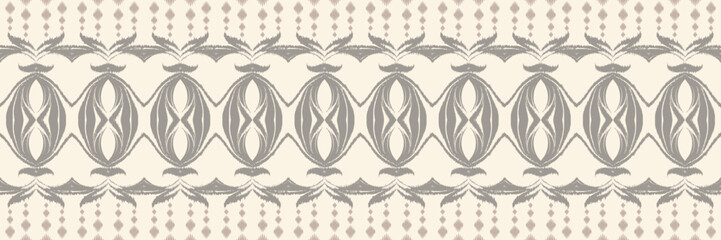 Ethnic ikat stripe batik textile seamless pattern digital vector design for Print saree Kurti Borneo Fabric border brush symbols swatches stylish