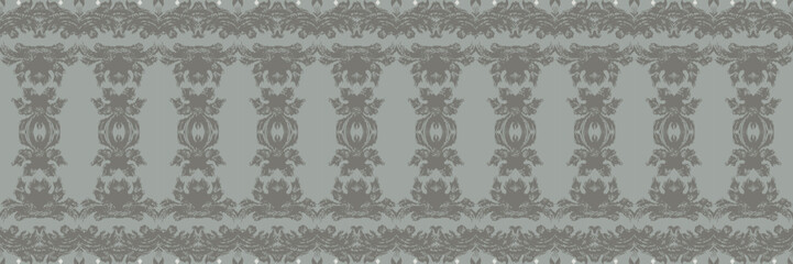 Fototapeta premium Ethnic ikat triangle batik textile seamless pattern digital vector design for Print saree Kurti Borneo Fabric border brush symbols swatches party wear