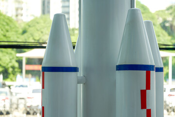 Partial model of the rocket used in teaching