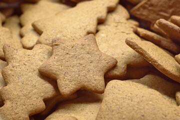 Fototapeta na wymiar Baking Christmas cookies, gingerbread