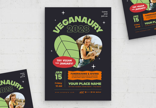 Veganaury Flyer Template
