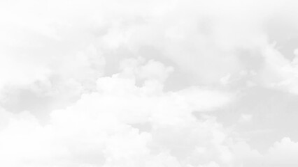 Sky with soft clouds in black and white tone for backgrounds