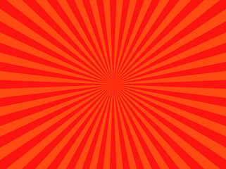 赤色(レッド)の集中線	