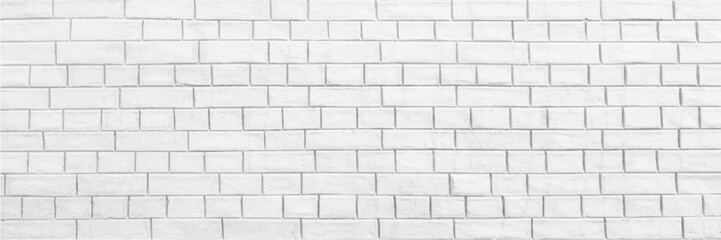 Modern white brick wall texture background for wallpaper and graphic web design.
