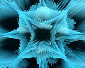 Fototapeta na wymiar 3d melting wax shades of blue pattern