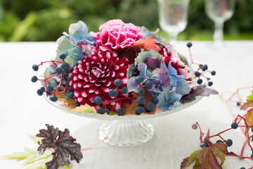 Sommerlicher Tischschmuck