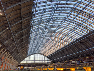 interior of a railway station