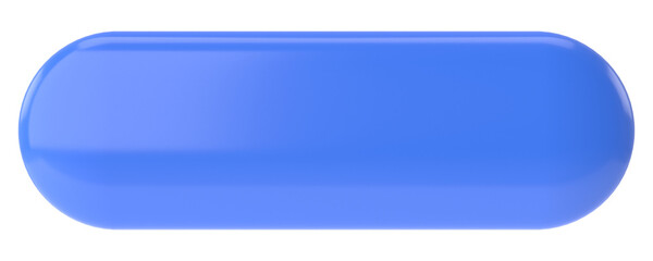 3D button. 3D illustration.